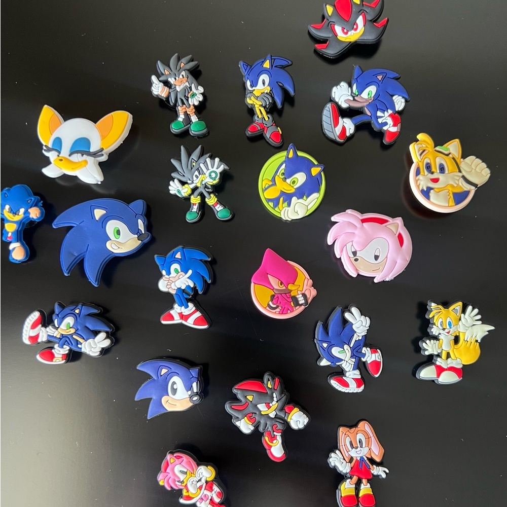 Sonic the Hedgehog Character Croc Charms.